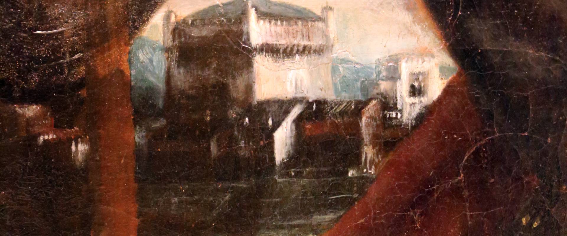 Guercino, marte, venere e amore, 1633, 03 paesaggio foto di Sailko